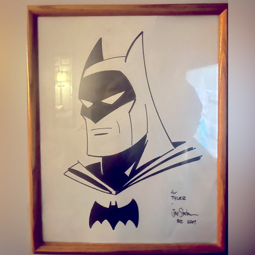 Comic Con - Custom Batman (BTAS) Drawing By Joe Staton